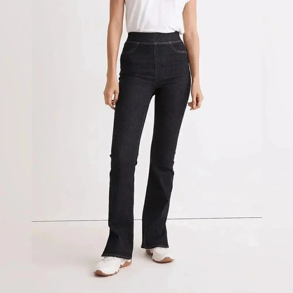 Madewell Pull-On Skinny Flare Jeans in Havenley Wash Size 24 B1102 - Picture 4 of 9